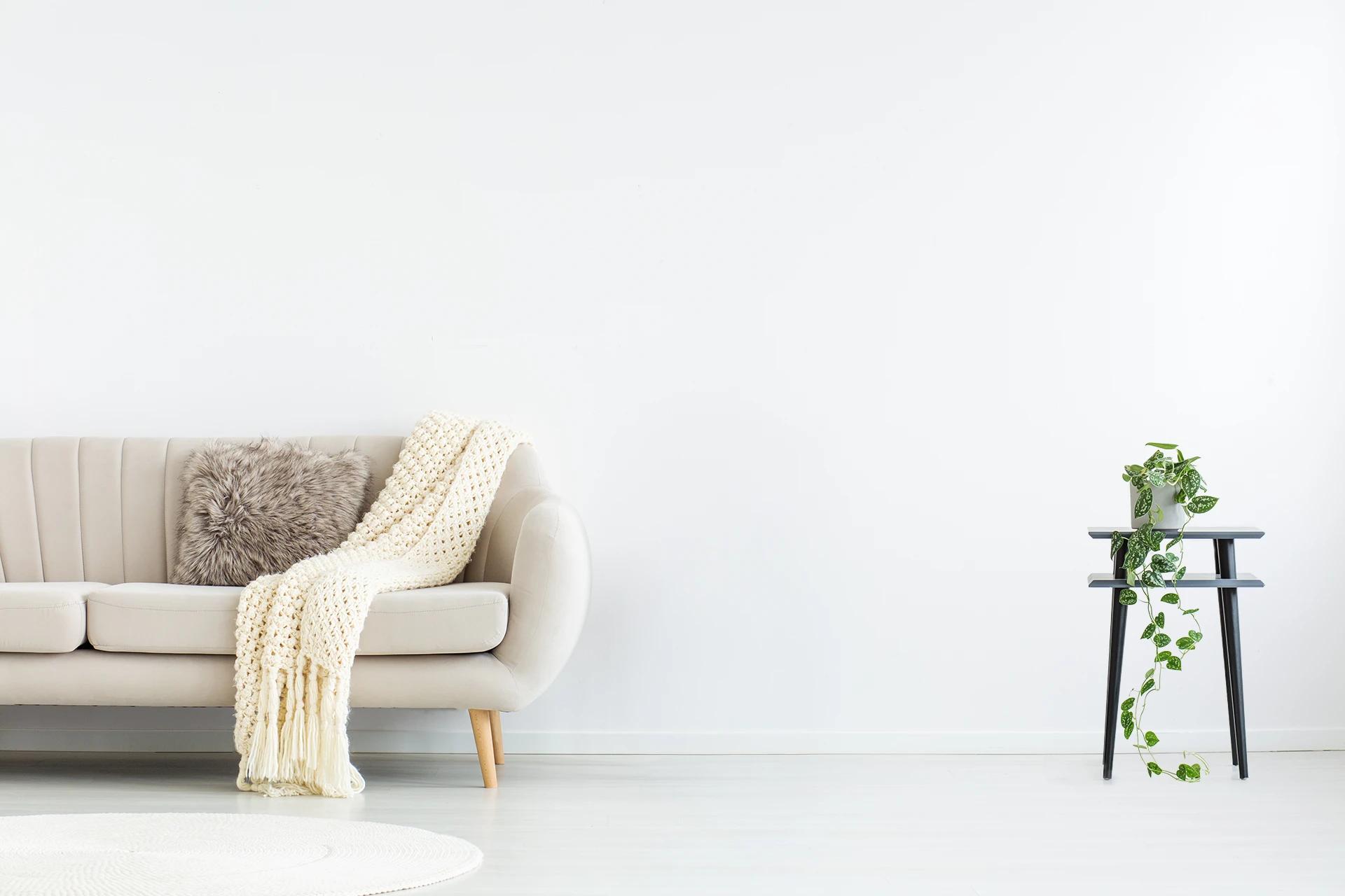 Clean modern living room